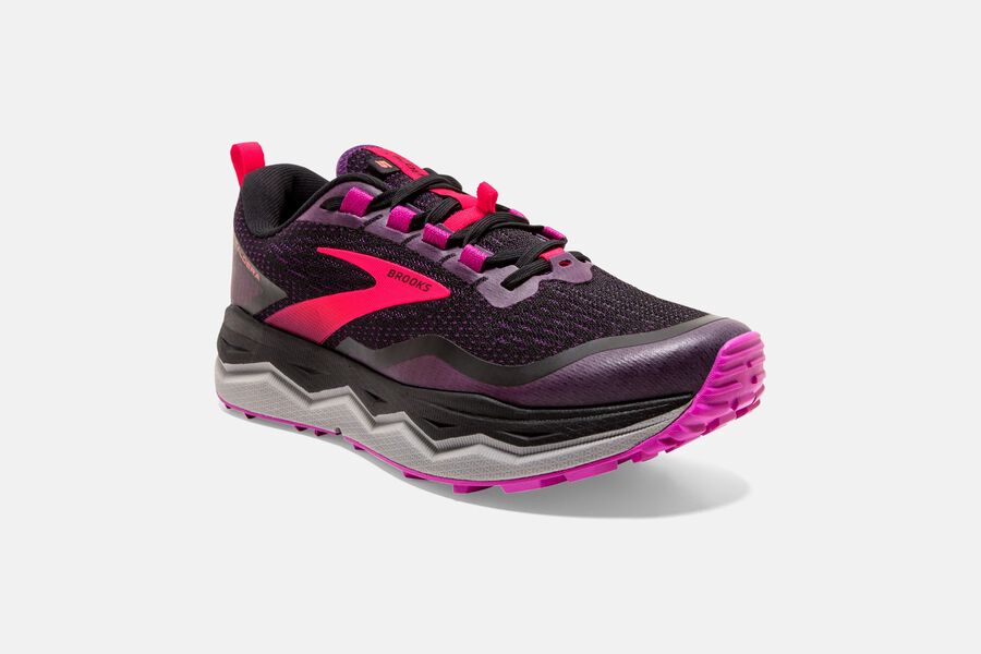 Brooks Running Shoes - Caldera 5 Trail Womens - Black/Red - ACL-792480